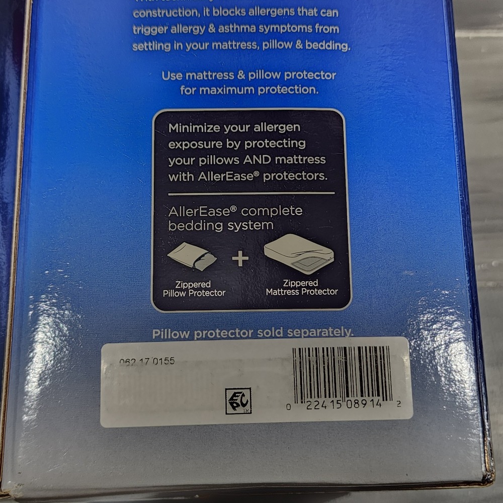Allerease Purely Clean Pro Maximum Zippered Mattress Protector Queen Waterproof - Picture 5 of 8
